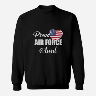 Proud Us Air Force Aunt T-shirt Sweat Shirt - Seseable