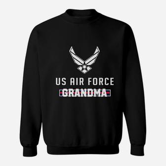 Proud Us Air Force Grandma Military Sweat Shirt - Seseable