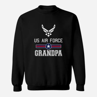 Proud Us Air Force Grandpa Sweat Shirt - Seseable