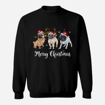 Pug Christmas Lights Sweat Shirt - Seseable