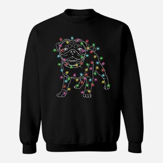 Pug Dogs Tree Christmas Sweat Shirt - Seseable