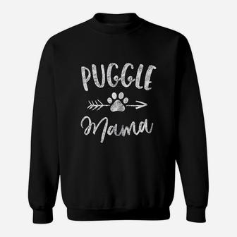 Puggle Mama Pug Beagle Lover Owner Gifts Dog Mom Sweat Shirt - Seseable