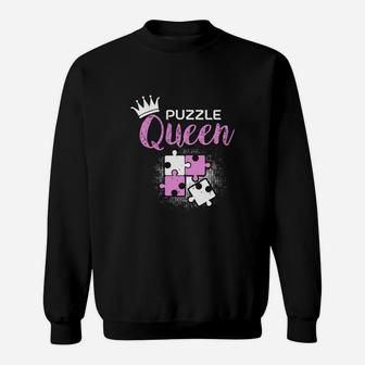 Puzzle Queen Sweat Shirt - Seseable