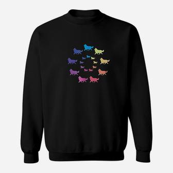 Rainbow Circle Of Shetland Sheepdogs Sweat Shirt - Seseable