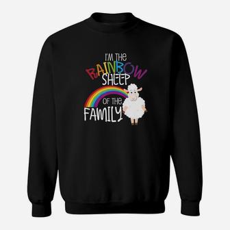 Rainbow Sheep Gay Pride Ally Lgbtq Family Allies Gift Sweat Shirt - Seseable