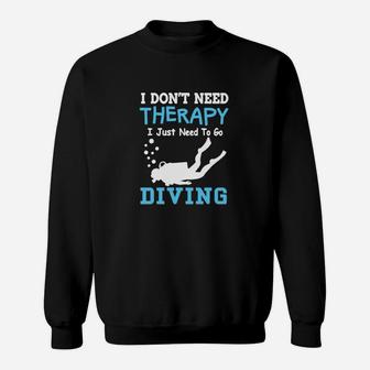 Therapie Tauchen Hemd Tauchen Sweatshirt - Seseable