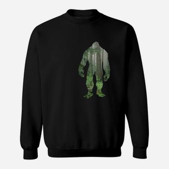 Reality Glitch Woodland Bigfoot Sweatshirt - Seseable