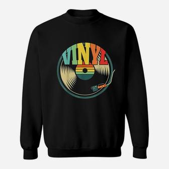 Record Collector Turntable Vintage Vinyl Music Sweat Shirt - Seseable
