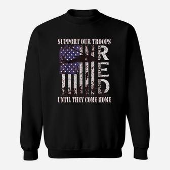 Red Friday Military Remember Everyone Deployed Us Flag Army Sweat Shirt - Seseable