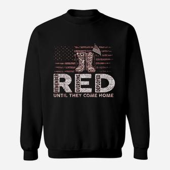 Red Friday Military Sweat Shirt - Seseable
