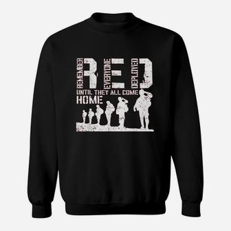 Red Friday Military Sweat Shirt - Seseable