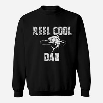 Reel Cool Dad Papas Fishing Buddy Great Gift For A Father Funny Fisherman Joke Sweat Shirt - Seseable