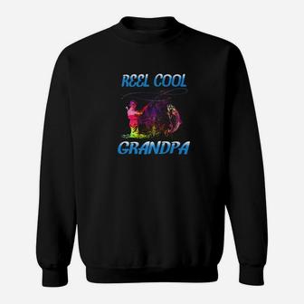 Reel Cool Grandpa Shirt Fathers Day Gifts For Fishing Lover Premium Sweat Shirt - Seseable