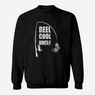 Reel Cool Uncle Great Gift Fishing For Uncle Sweatshirt - Seseable