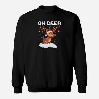 Rentier Weihnachtsschmuck Sweatshirt - Seseable