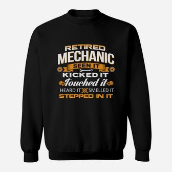 Retired Mechanic Sweat Shirt - Seseable
