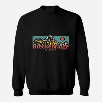 Retro Breckenridge Colorado Outdoors Vintage Sweat Shirt | Seseable CA