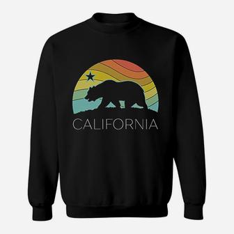 Retro California Bear Vintage Beach Cali Pride Surf 70s 80s Sweat Shirt - Seseable