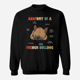 Retro French Bulldog Anatomy Cute Dog, gifts for dog lovers Sweat Shirt - Seseable