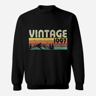 Retro Vintage 1997 Graphics 25th Birthday Gift 25 Years Old Sweat Shirt - Seseable