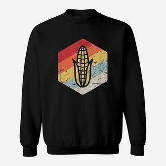 Retro Vintage Midwest Ear Of Corn Gift For Corn Farmers Sweat Shirt - Seseable