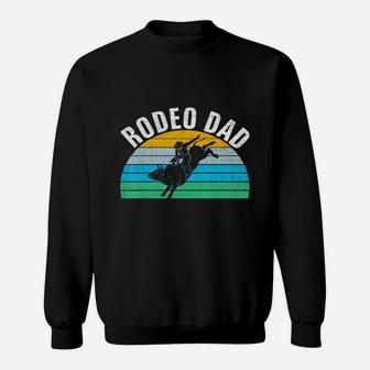 Retro Vintage Rodeo Dad Funny Bull Rider Father's Day Gift T-shirt Sweat Shirt - Seseable