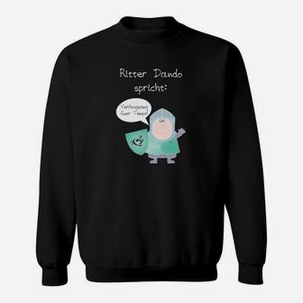 Ritter-Themen Sweatshirt mit lustigem Spruch, Cartoon-Design - Seseable