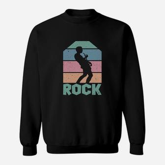 Rock Vintage Style Gift For Rock Music Lovers Sweatshirt - Seseable