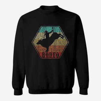 Rodeo Bull Riding Vintage Cowboy Gift Sweat Shirt - Seseable
