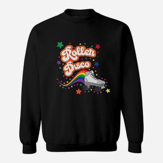 Roller Disco Cool Retro 70s And 80s Party 1970s Sweat Shirt - Seseable