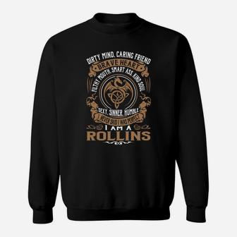 Rollins Brave Heart Dragon Name Sweat Shirt - Seseable