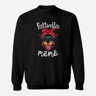Rottweiler Mama Puppy Mom Dog Mama Lover Gift Sweat Shirt - Seseable