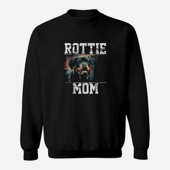 Rottweiler Mom Gift For Rottie Lover Sweat Shirt - Seseable