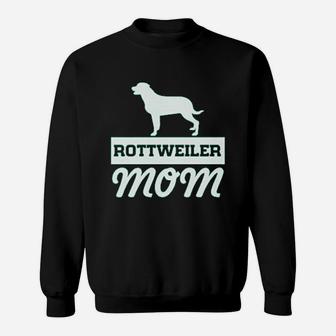Rottweiler Mom Graphic Sweat Shirt - Seseable