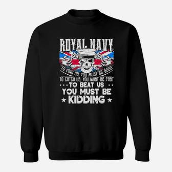Royal Navy Sweat Shirt - Seseable