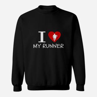 Running Run Runner Track Marathon Funny Cheer Mom Sweat Shirt - Seseable