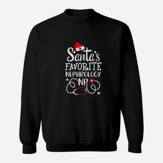 Santas Favorite Nephrology Nurse Sweat Shirt - Seseable