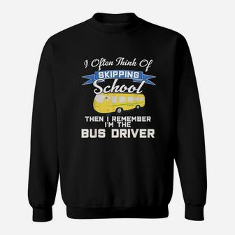 School Bus Driver Appreciation Minibus Driver Gift Sweatshirt - Seseable