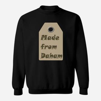 Schwarzes Herren Sweatshirt Made from Denim Design, Modisches Tee - Seseable