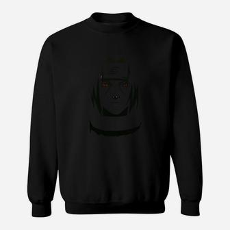 Schwarzes Herren Sweatshirt mit Katzen-Schattenmotiv, Modisches Tee - Seseable