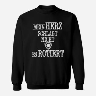 Schwarzes Sweatshirt Mein Herz schlägt nicht, es rottet – Gothic Tee - Seseable