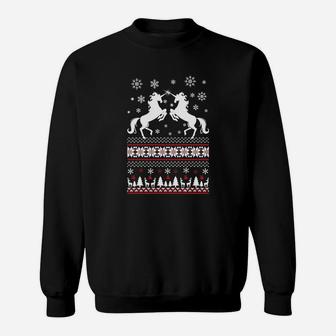 Schwarzes Sweatshirt mit Weihnachtspullover-Motiv, Festliche Kleidung - Seseable