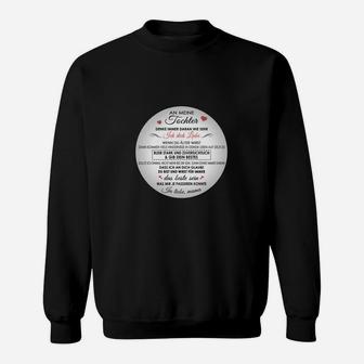 Schwarzes Sweatshirt Ode an die Freude, Rundtext Design - Seseable