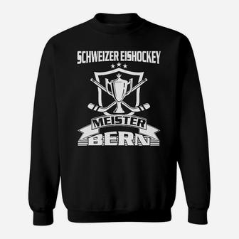 Schweizer Eishockey Meister Bern Schwarzes Sweatshirt, Fanartikel - Seseable
