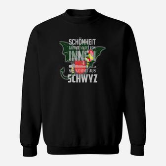 Schwyz Patriotisches Sweatshirt - Innere Schönheit und Stolz - Seseable