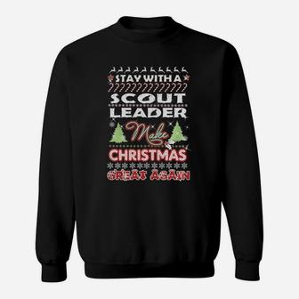 Scout Leader Christmas Sweat Shirt - Seseable