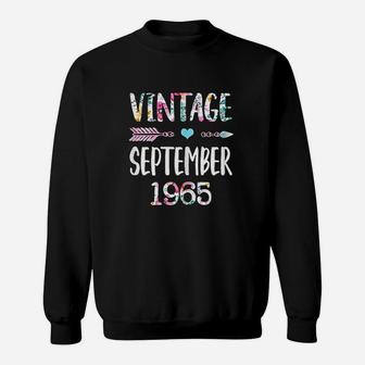 September Girls 1965 Gift 57th Years Old Vintage Since 1965 Sweat Shirt - Seseable