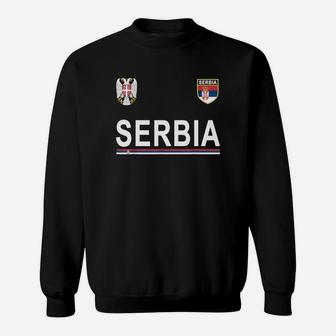 Serbia Soccer Serbian Football Jersey Sweatshirt - Seseable