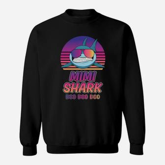 Shark Mimi Funny Colorful Gift For Grandmothers Sweat Shirt - Seseable
