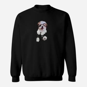 Shih Tzu In Pocket Puppy Sweat Shirt - Seseable